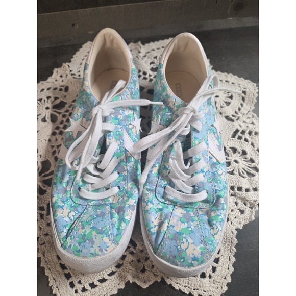 Converse Womens Breakpoint Ox Floral Sneakers Shoes Blue Green Size 7‎ - Picture 4 of 7